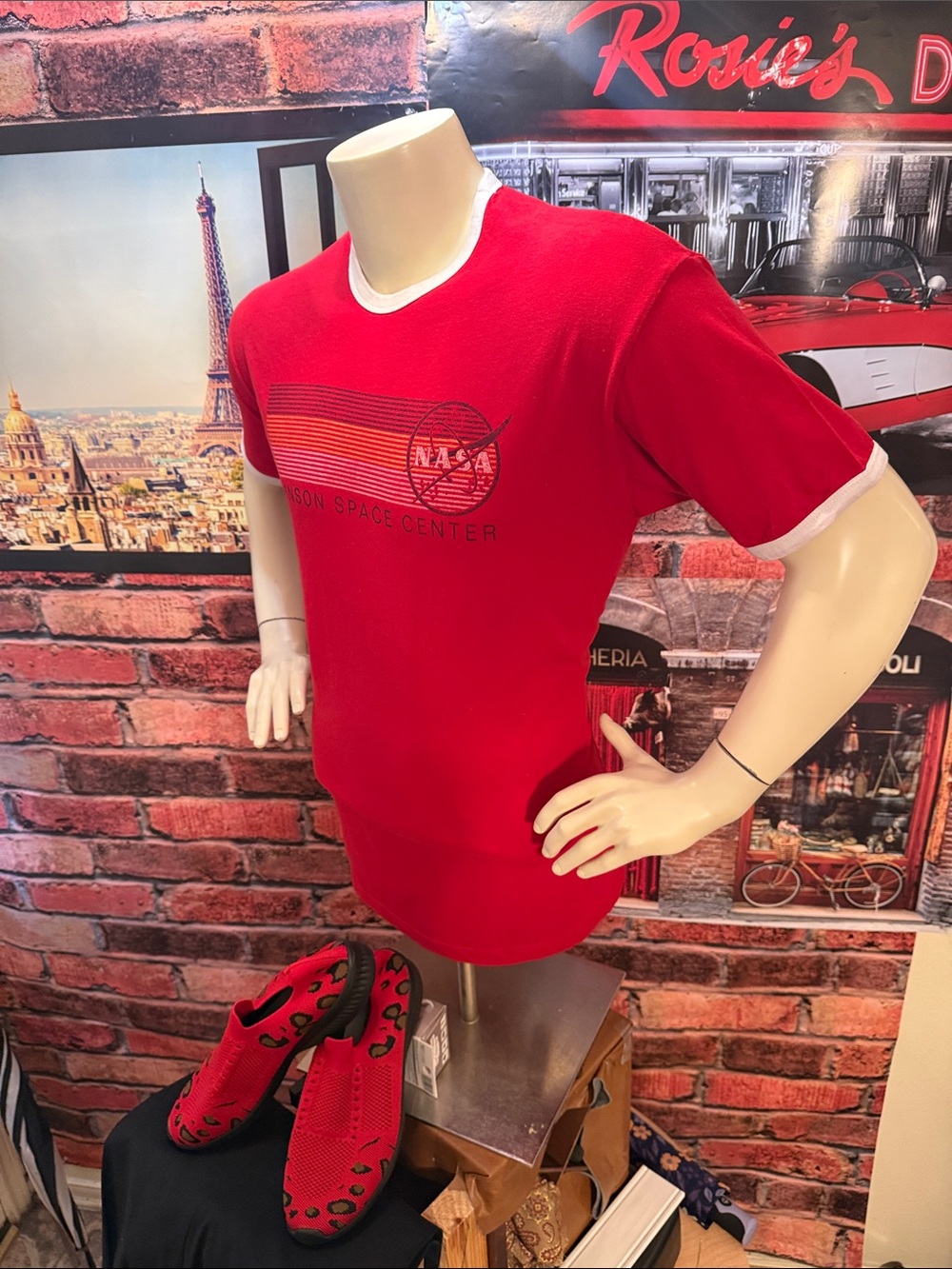 NASA Johnson Space Center Red Ringer Tee - Picture 13 of 14